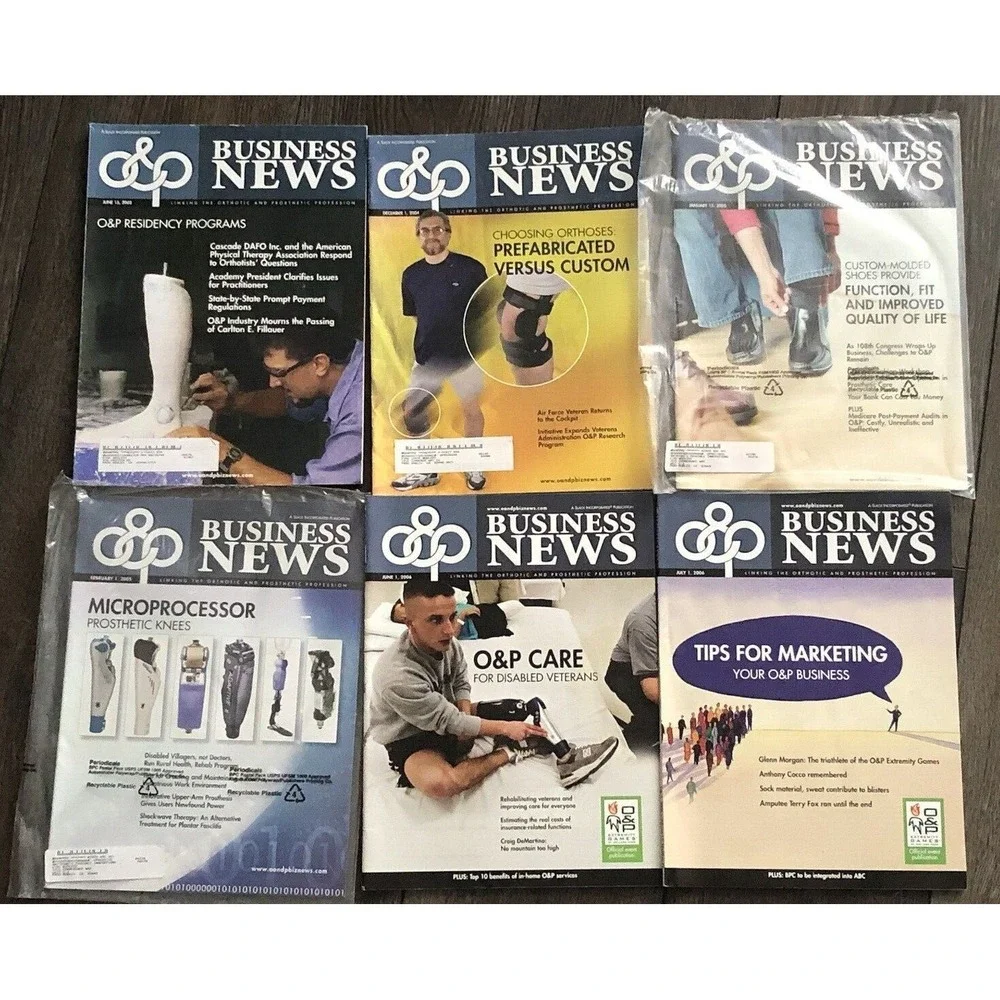 O&P Business Magazines Orthotics Prosthetics Rehabilitation Amputee Ephemera Lot